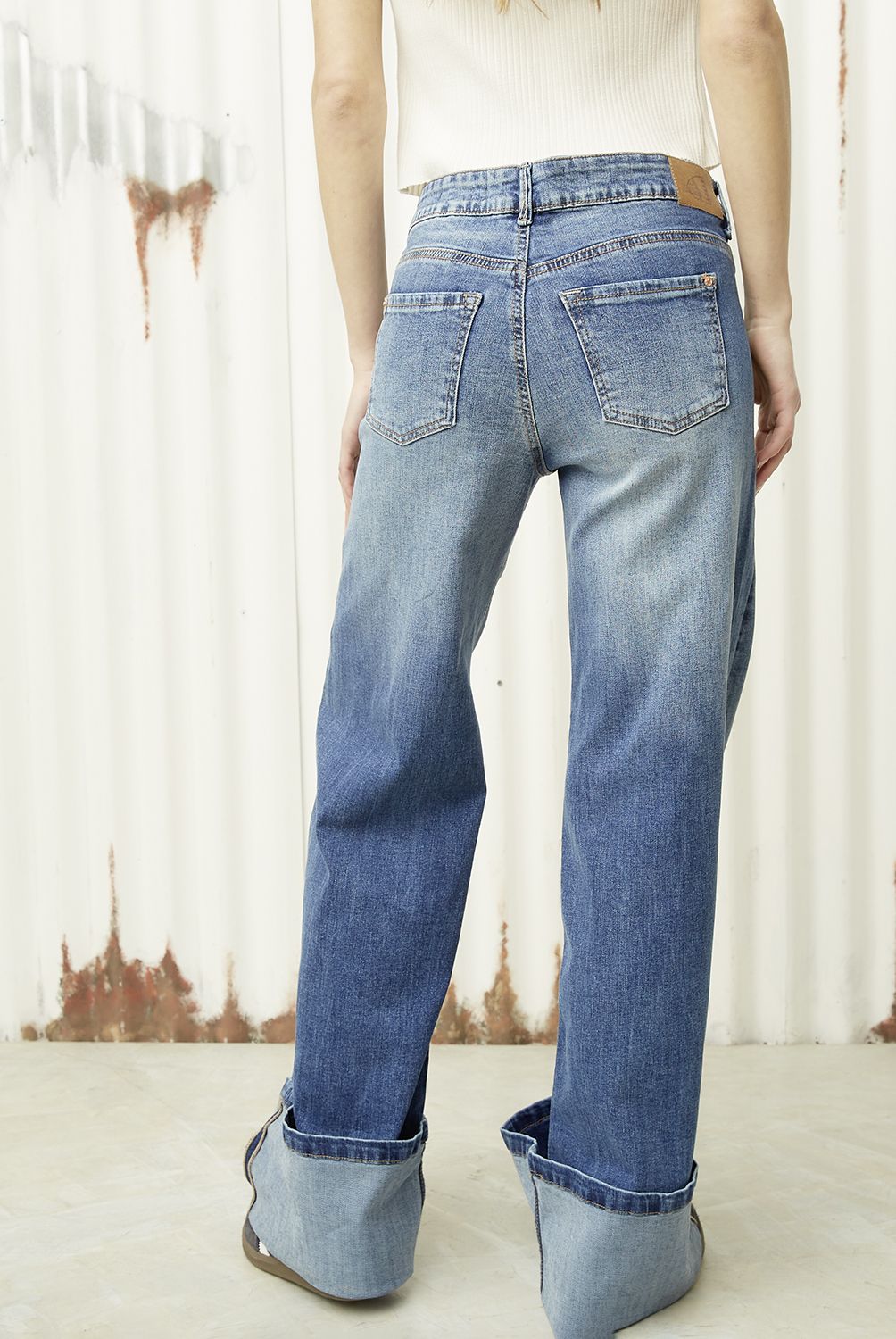 AMERICANINO - Jeans Wide Leg Mujer Americanino