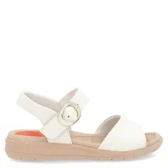 USAFLEX - Sandalia Mujer Cuero Blanco