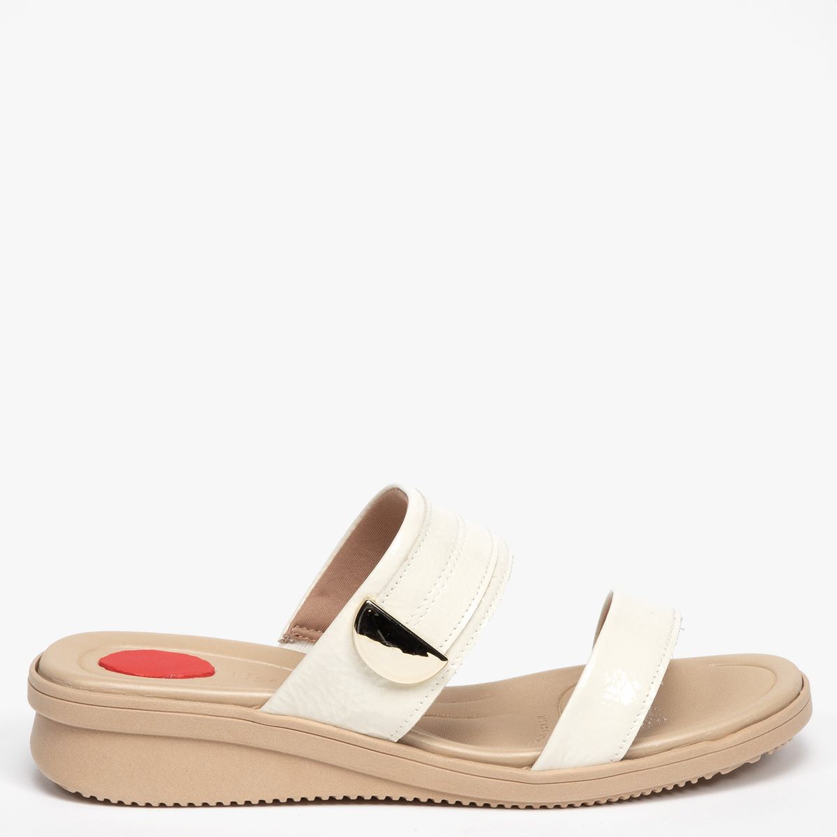 USAFLEX - Sandalia Mujer Cuero Blanco Usaflex