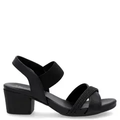 USAFLEX - Sandalia Mujer Cuero Negro