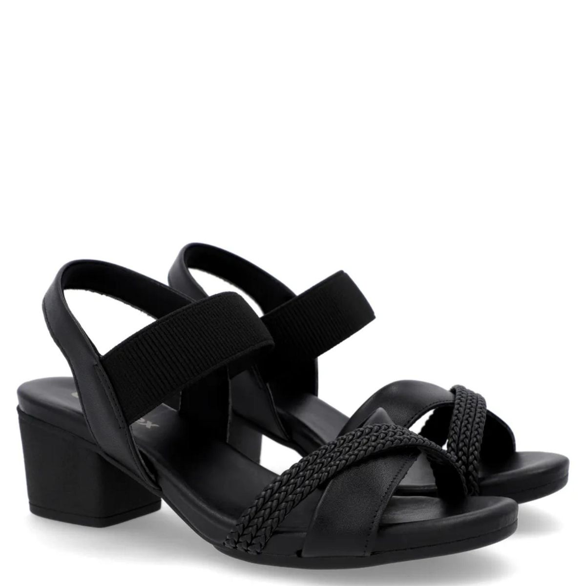 USAFLEX - Sandalia Mujer Cuero Negro Usaflex