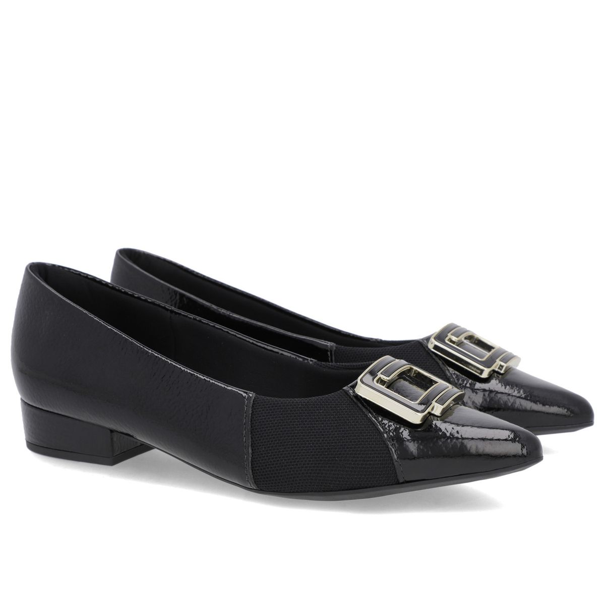USAFLEX - Zapato Casual Mujer Cuero Negro Usaflex