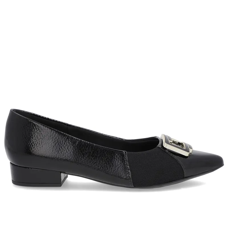 USAFLEX - Zapato Casual Mujer Cuero Negro Usaflex