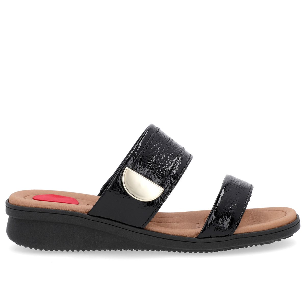 USAFLEX - Sandalia Mujer Cuero Negro Usaflex