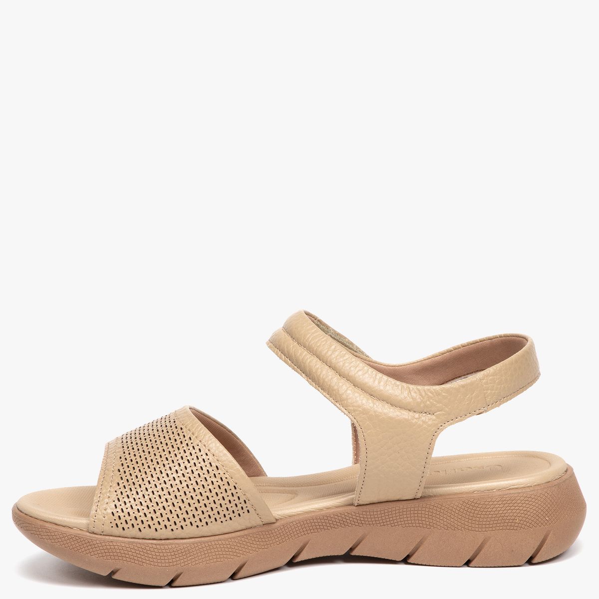 USAFLEX - Sandalia Mujer Cuero Beige Usaflex