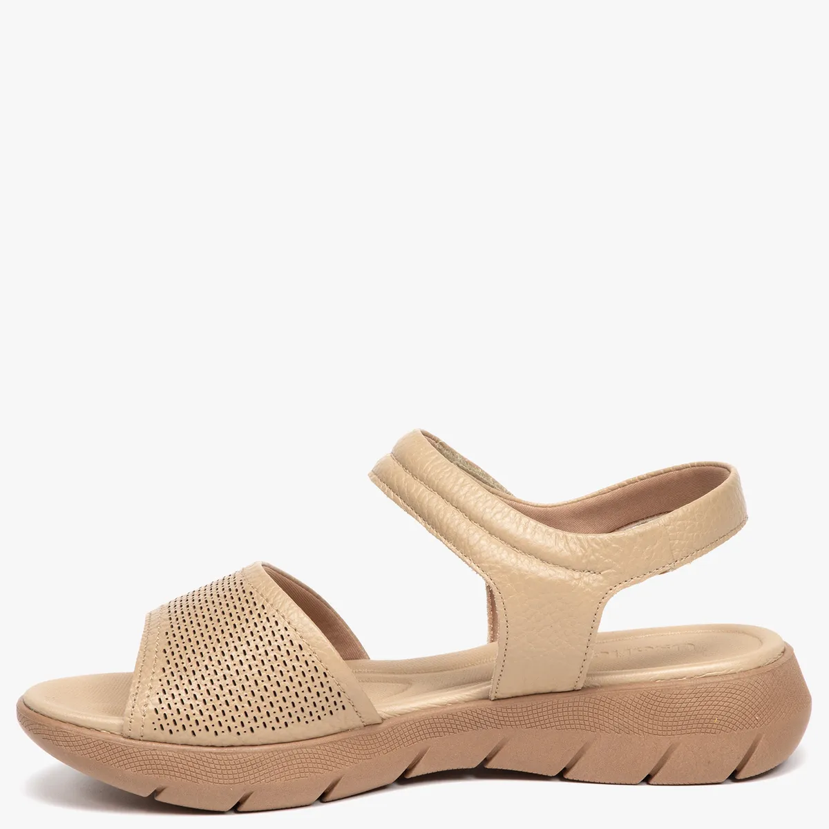 USAFLEX - Sandalia Mujer Cuero Beige Usaflex
