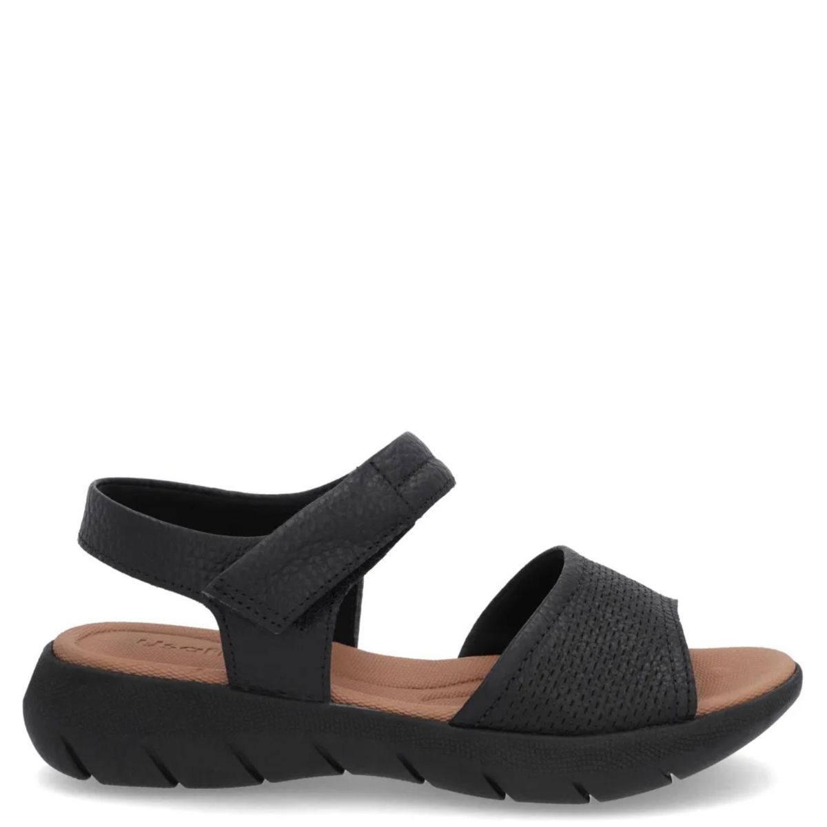 USAFLEX - Sandalia Mujer Cuero Negro Usaflex