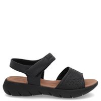 Sandalia Mujer Cuero Negro