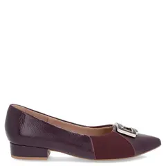 USAFLEX - Zapato Casual Mujer Cuero Morado