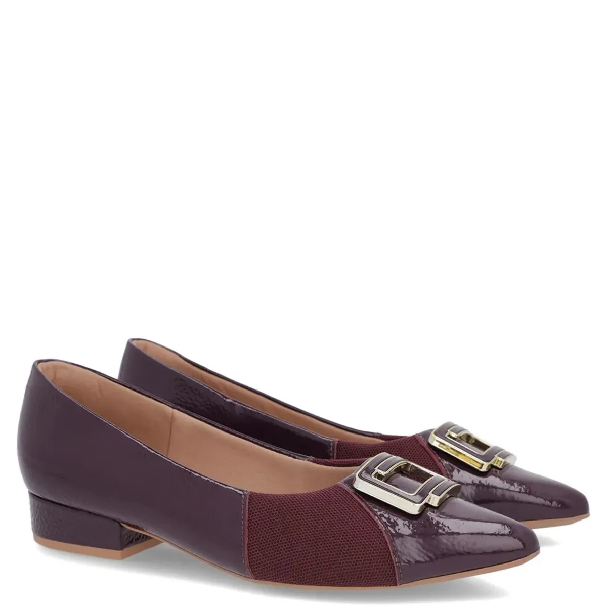 USAFLEX - Zapato Casual Mujer Cuero Morado Usaflex