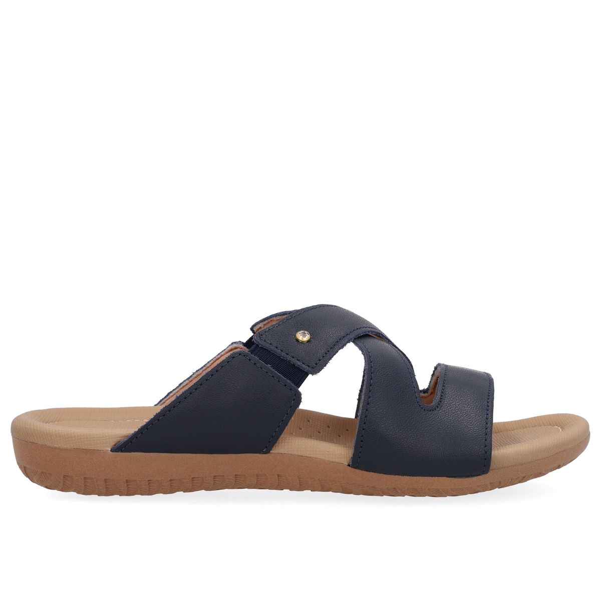 USAFLEX - Sandalia Mujer Cuero Azul Usaflex