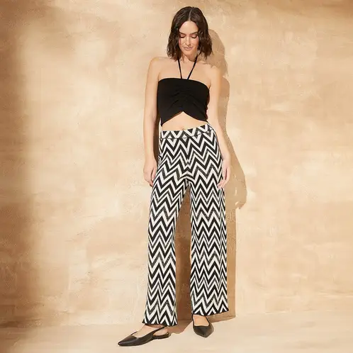 LA MURA - Pantalón Básico Tiro Alto Mujer