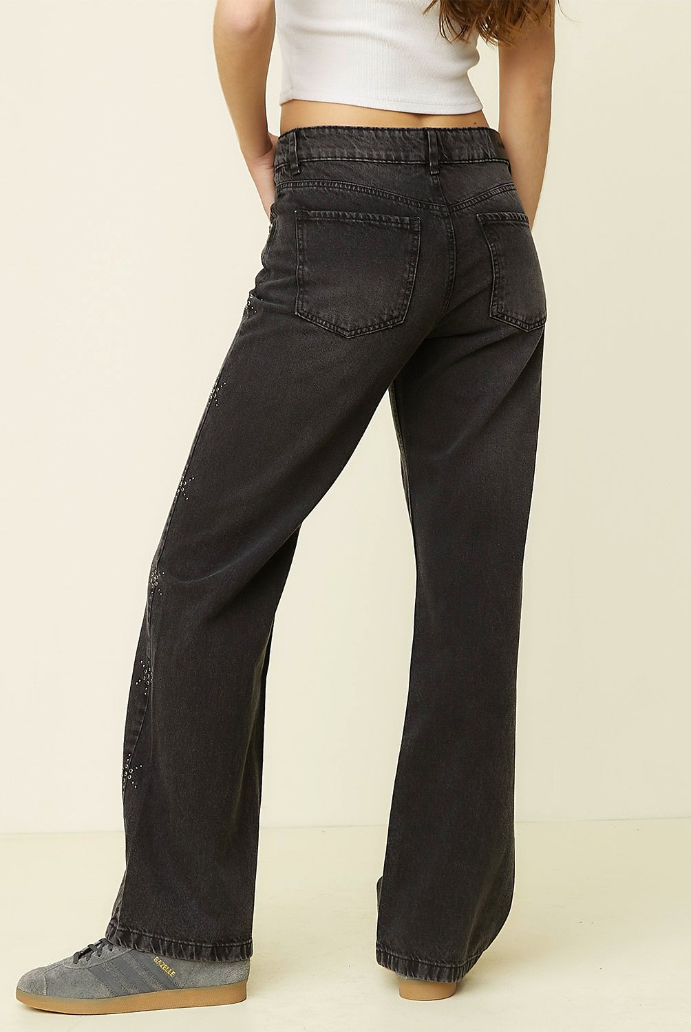 SYBILLA - Jeans Straight Tiro Bajo Mujer Sybilla