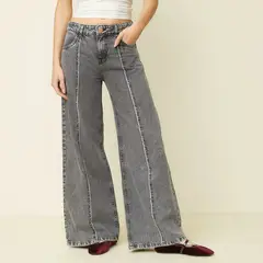 SYBILLA - Jeans Wide Leg Tiro Bajo Mujer