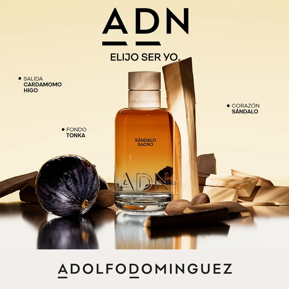 Adolfo Domínguez ADN Sándalo Sacro EDP 100 ml, foto 3