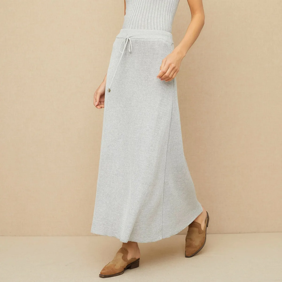 ADEU - Falda Larga Algodón Mujer Adeu