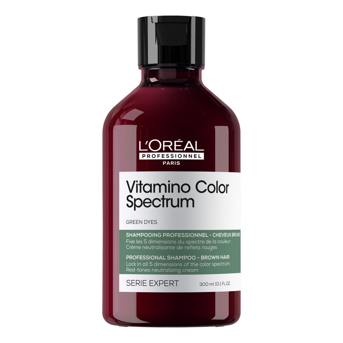 LOREAL PROFESSIONNEL - Shampoo Cuidado del Color Profundo Matizador Verde Vitamino Color Spectrum 300ml