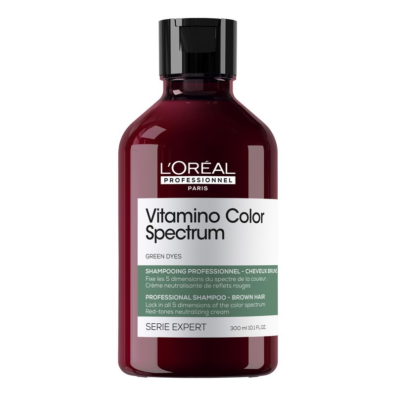 LOREAL PROFESSIONNEL - Shampoo Cuidado del Color  Matizador Verde Vitamino Color Spectrum 300ml Loreal Professionnel