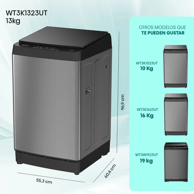 HISENSE - Lavadora Automática Hisense WT3K1323UT 13Kg