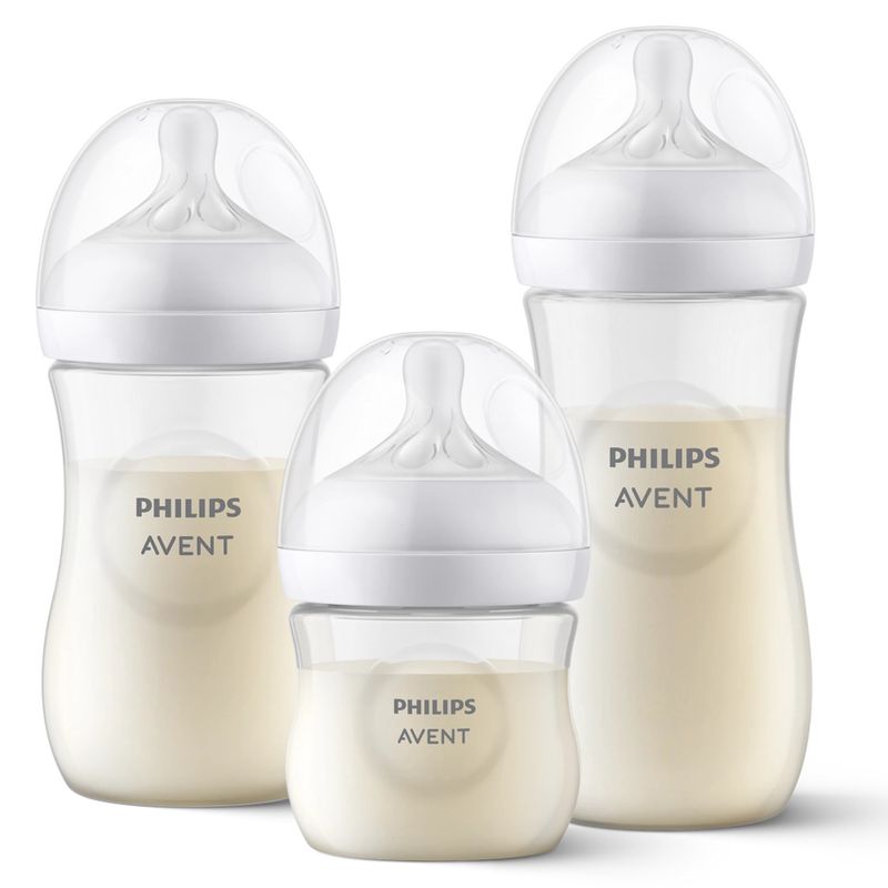 AVENT - Sets Regalo Natural Mix Mamaderas Transparente Avent