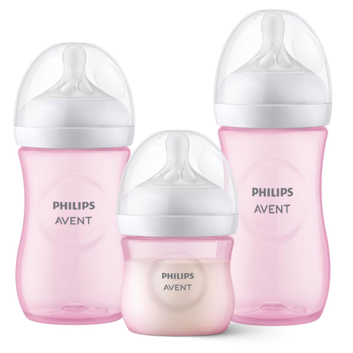 AVENT - Sets Regalo Natural Mix Mamaderas Rosado Avent