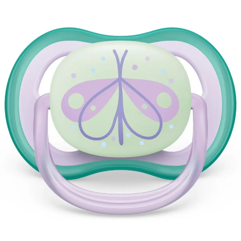 AVENT - Chupetes Ultra Air Night 0-6 M Niña Avent