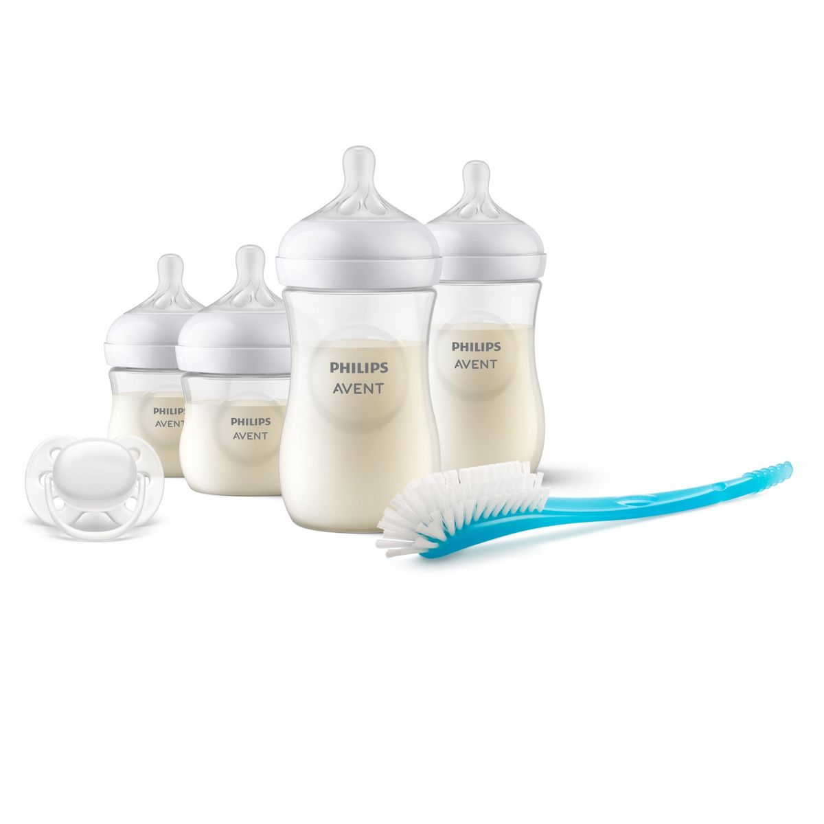 AVENT - Set Regalo Natural 3.0 Mamaderas + Cepillo + Chupete Avent