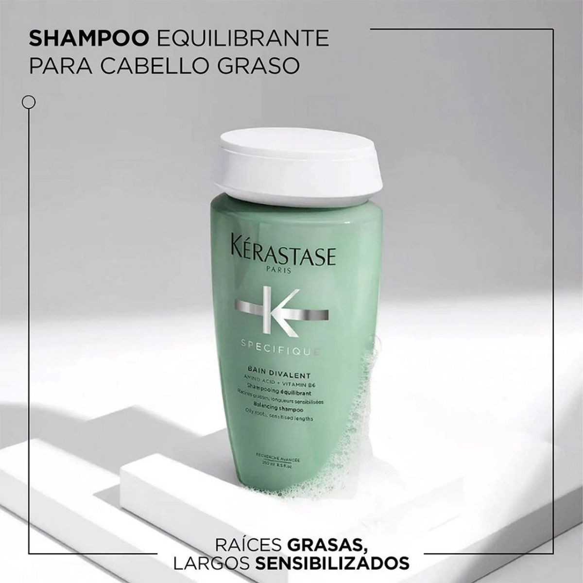 KERASTASE - Set Equilibrante Shampoo 500ml + Aceite 50ml para Cabello Graso Specifique Kérastase