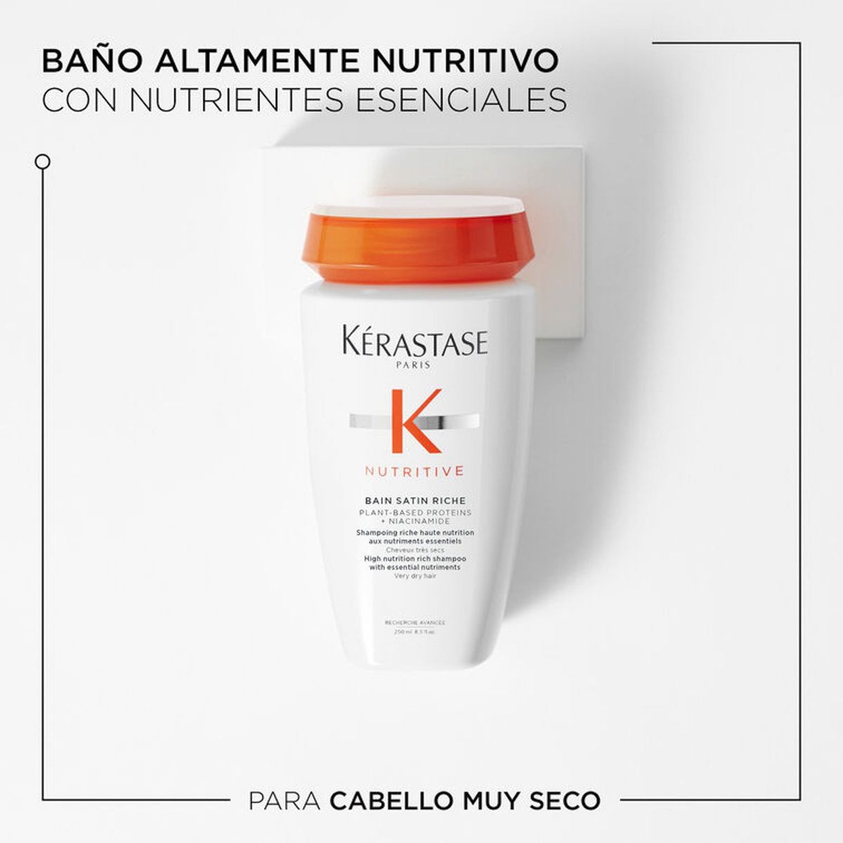 KERASTASE - Set Nutritivo Shampoo 500ml + Aceite 50ml para Cabello Seco Nutritive Kérastase