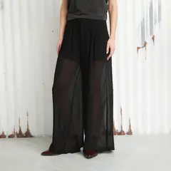 AMERICANINO - Pantalón Palazzo Tiro Medio Mujer