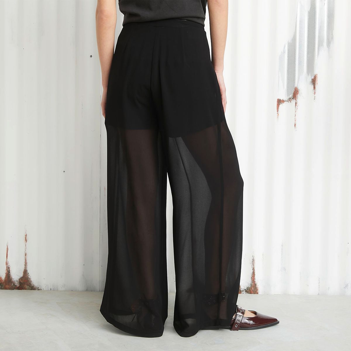 AMERICANINO - Pantalón Palazzo Tiro Medio Mujer Americanino