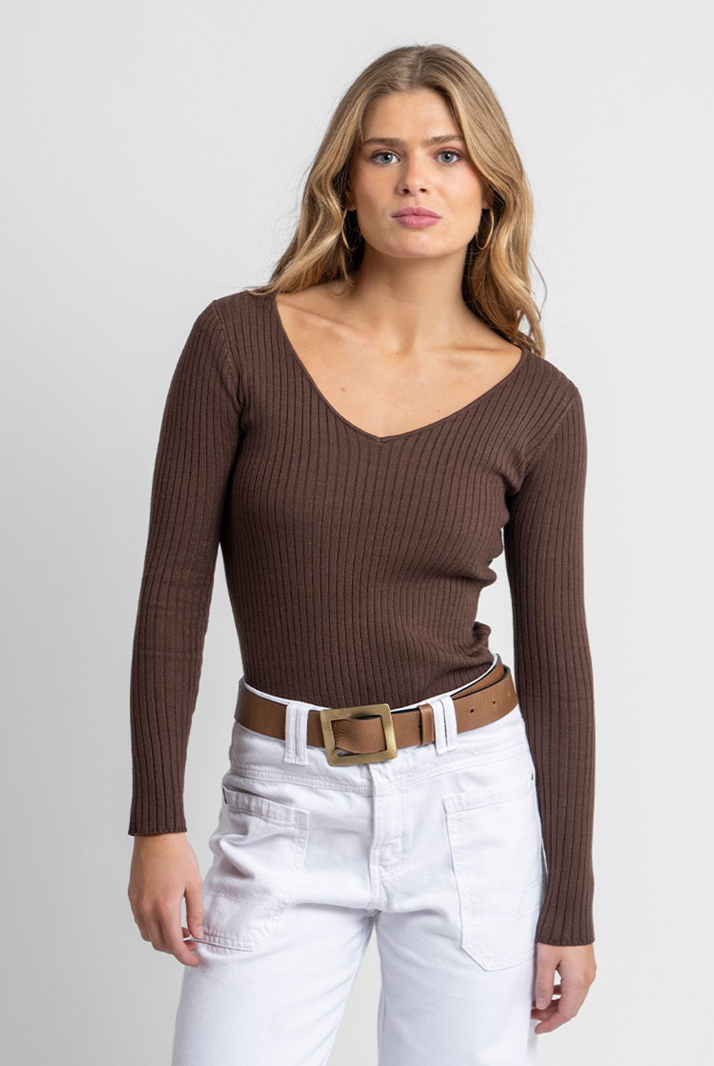 LOLITA POCKET - Polera Pascuala Caf� Lolita Pocket