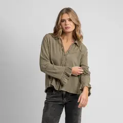 LOLITA POCKET - Blusa Sole Verde
