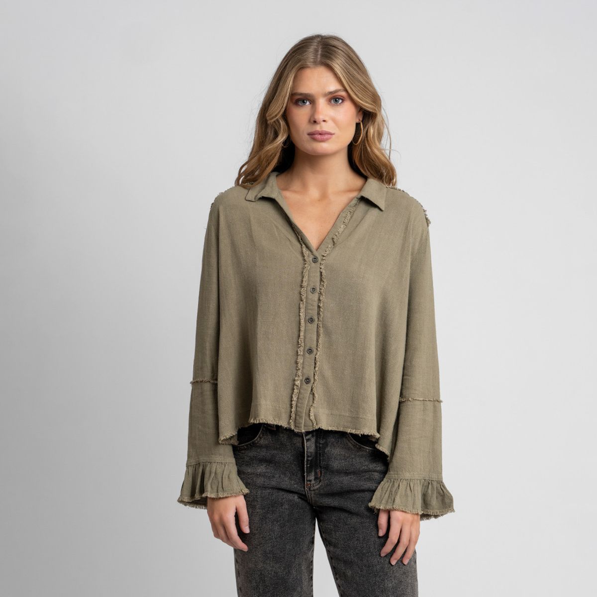 LOLITA POCKET - Blusa Sole Verde Lolita Pocket