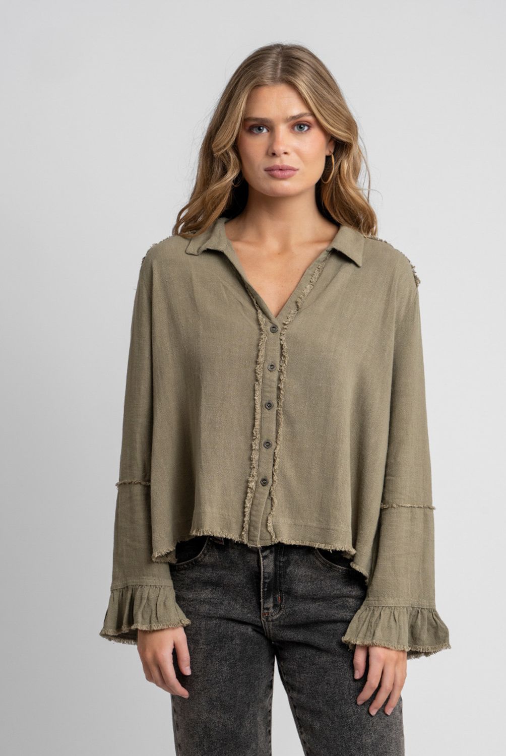 LOLITA POCKET - Blusa Sole Verde Lolita Pocket