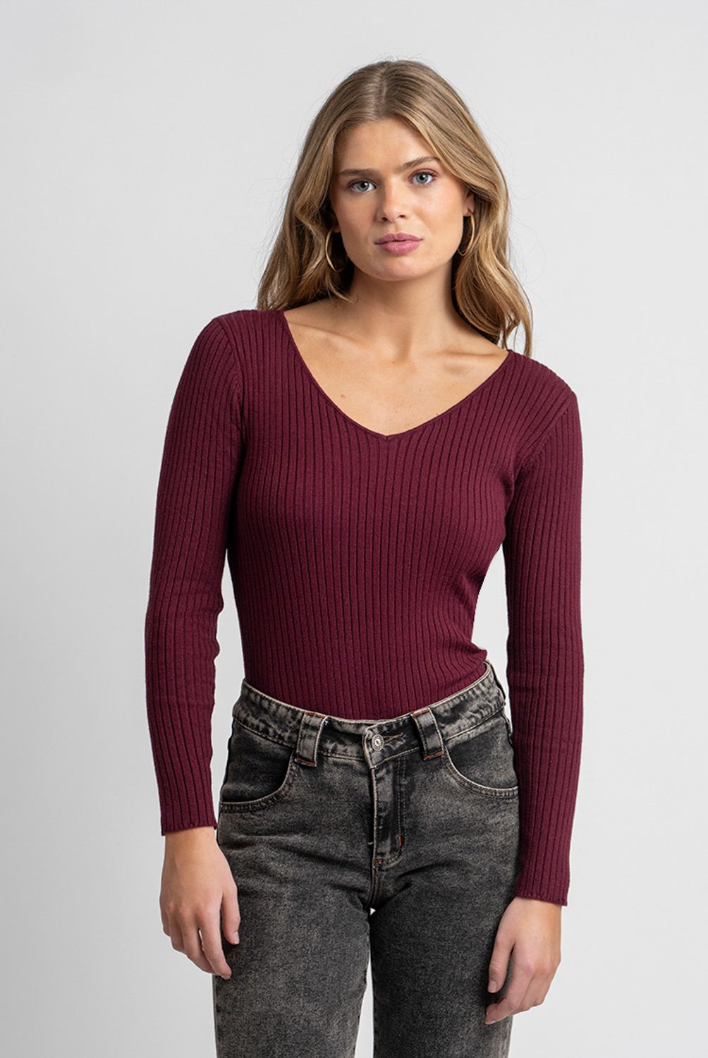LOLITA POCKET - Polera Pascuala Burdeo Lolita Pocket