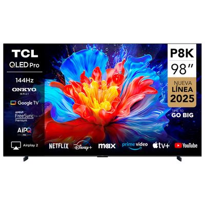 Tcl Smart Tv Qled 98"" 4K Uhd P8K Google Tv