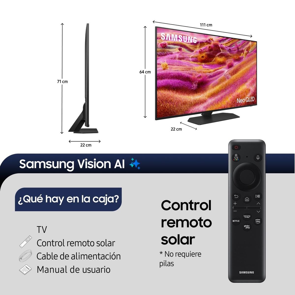 SAMSUNG - 50" Neo QLED Mini Led 4K QN90F Vision AI Smart TV (2025)