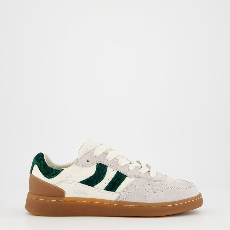 COOLWAY - Goal W-B Zapatilla Urbana Mujer Cuero Blanco Coolway
