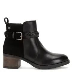 GACEL - Robertia Botín Mujer Cuero Negro