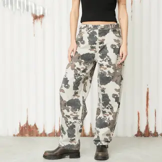 AMERICANINO - Jeans Baggy Tiro Medio Algodón Mujer