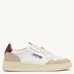 AUTRY - Zapatilla Urbana Mujer Cuero Burdeo