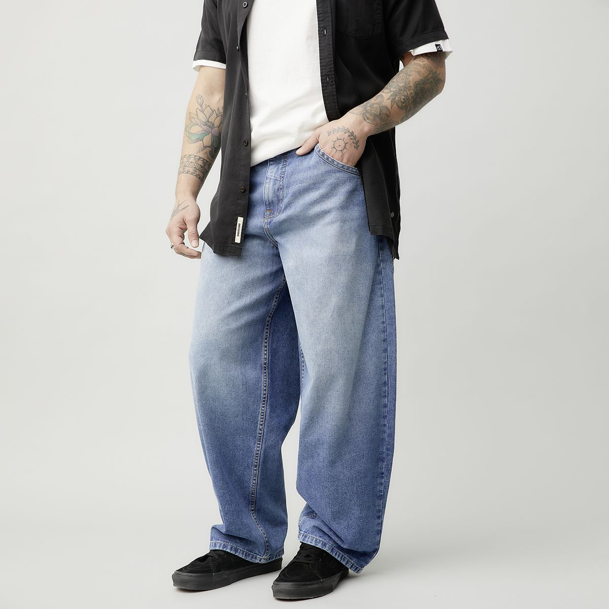 AMERICANINO - Jeans  Baggy Algodón Hombre Americanino