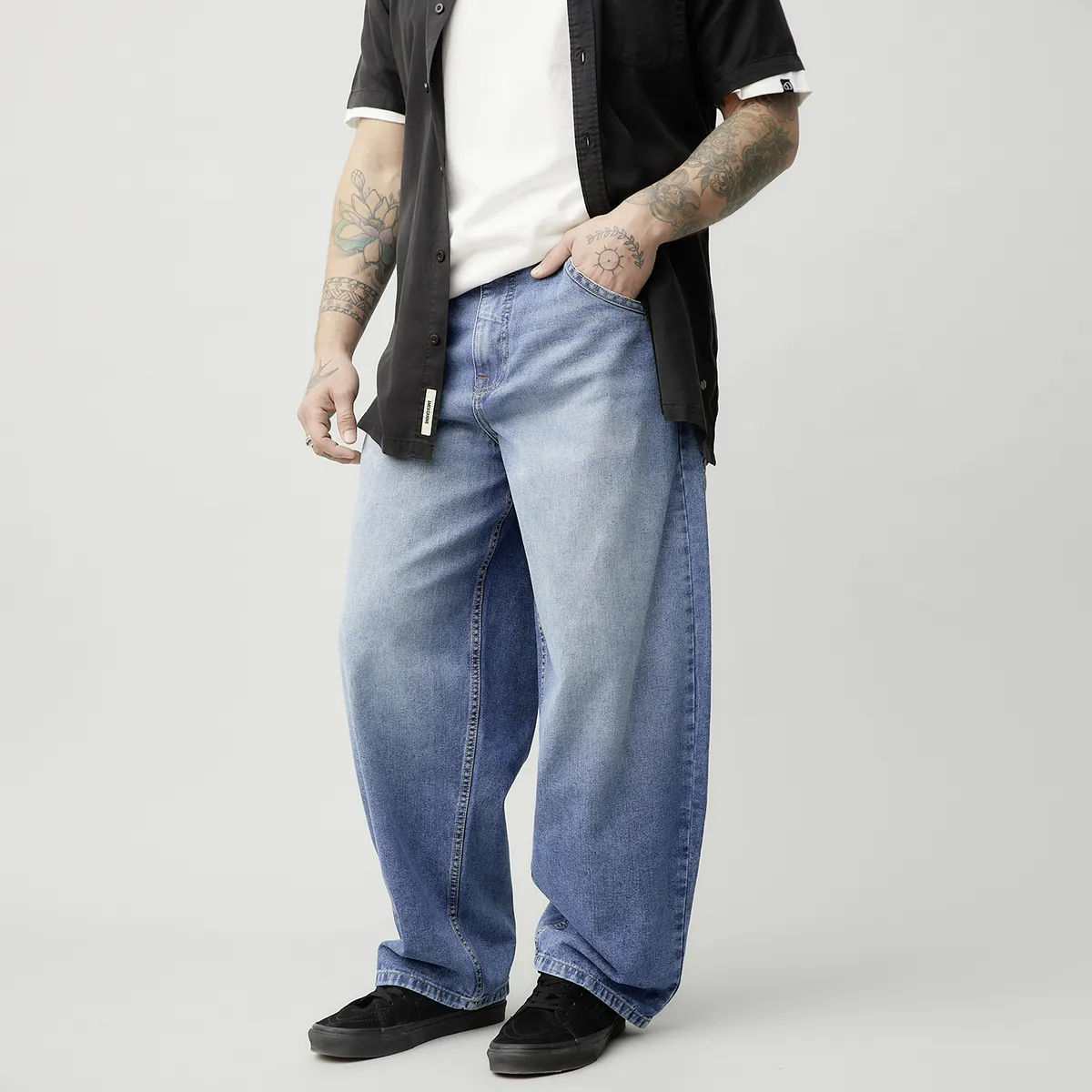 AMERICANINO - Jeans  Baggy Algodón Hombre Americanino