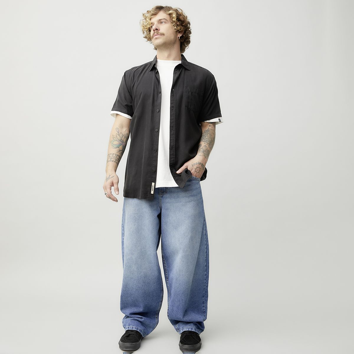 AMERICANINO - Jeans  Baggy Algodón Hombre Americanino