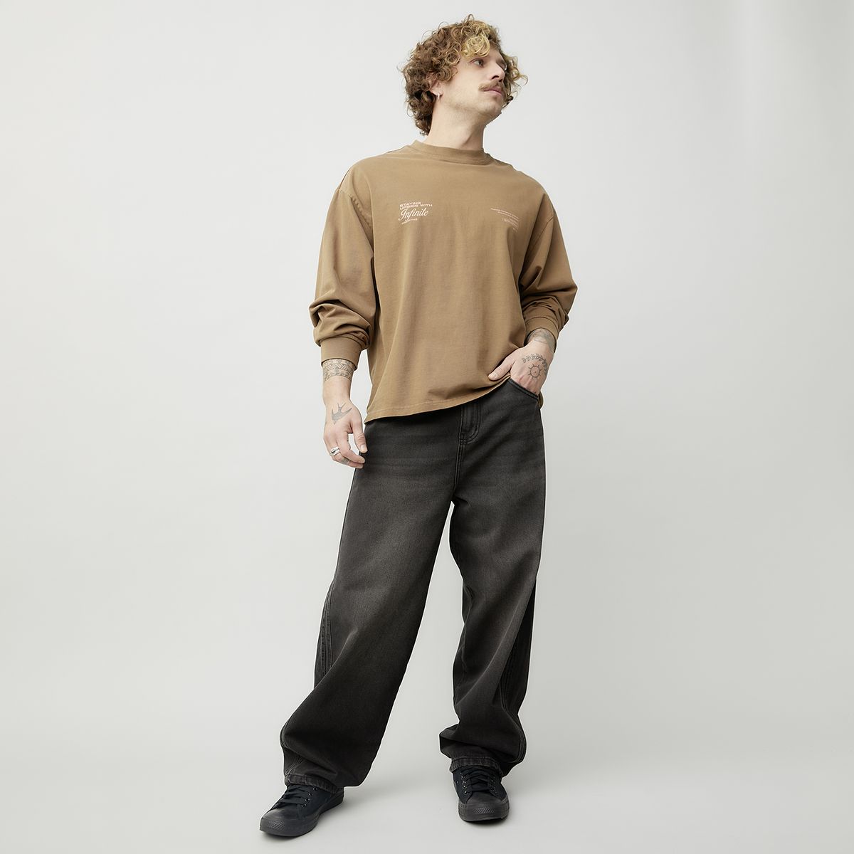 AMERICANINO - Jeans  Baggy Algodón Hombre Americanino