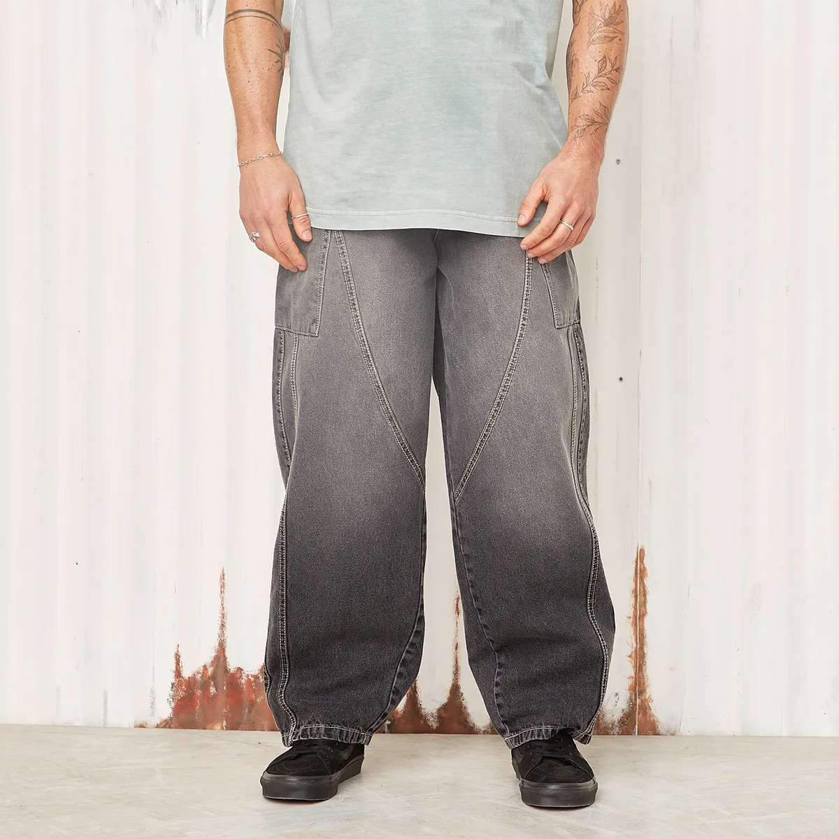 AMERICANINO - Jeans Fit Balloon Algodón Hombre Americanino