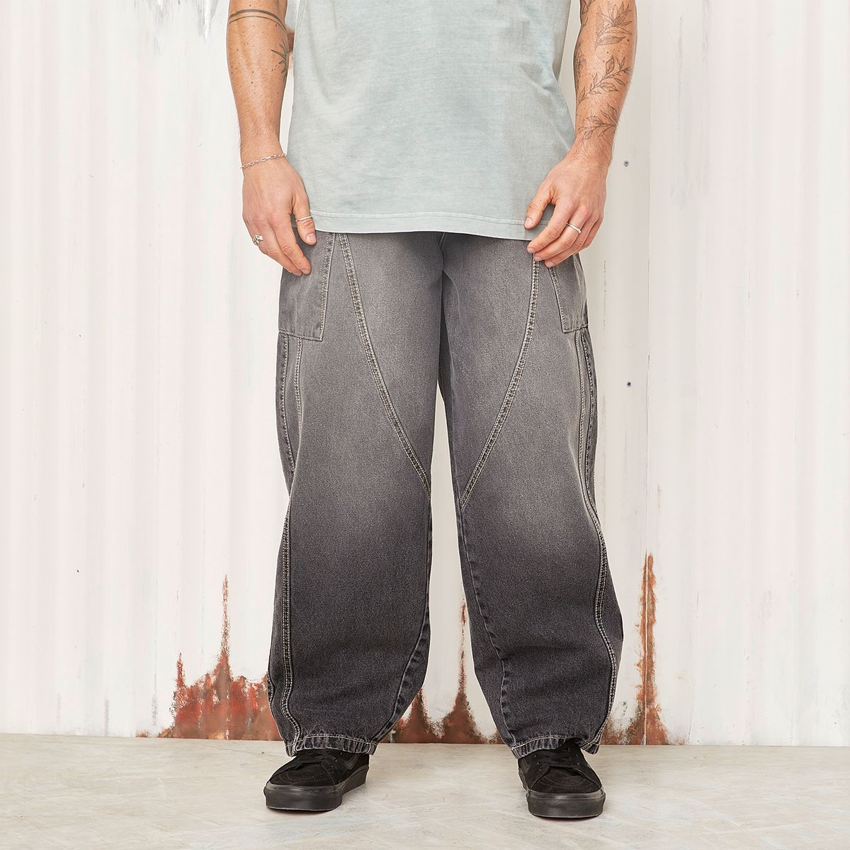 AMERICANINO - Jeans Fit Balloon Algodón Hombre Americanino