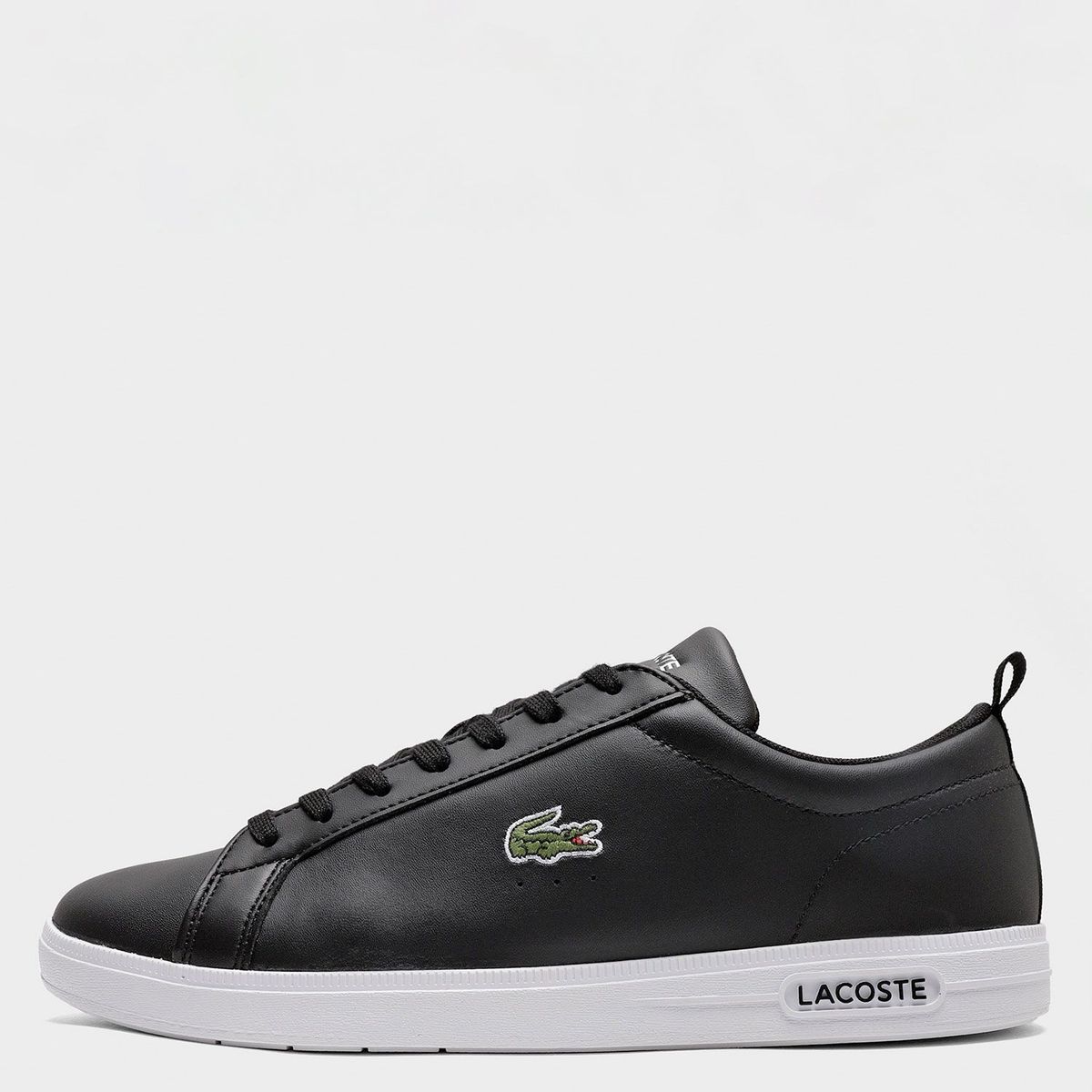 LACOSTE - Base Zapatilla Urbana Hombre Cuero Negro Lacoste
