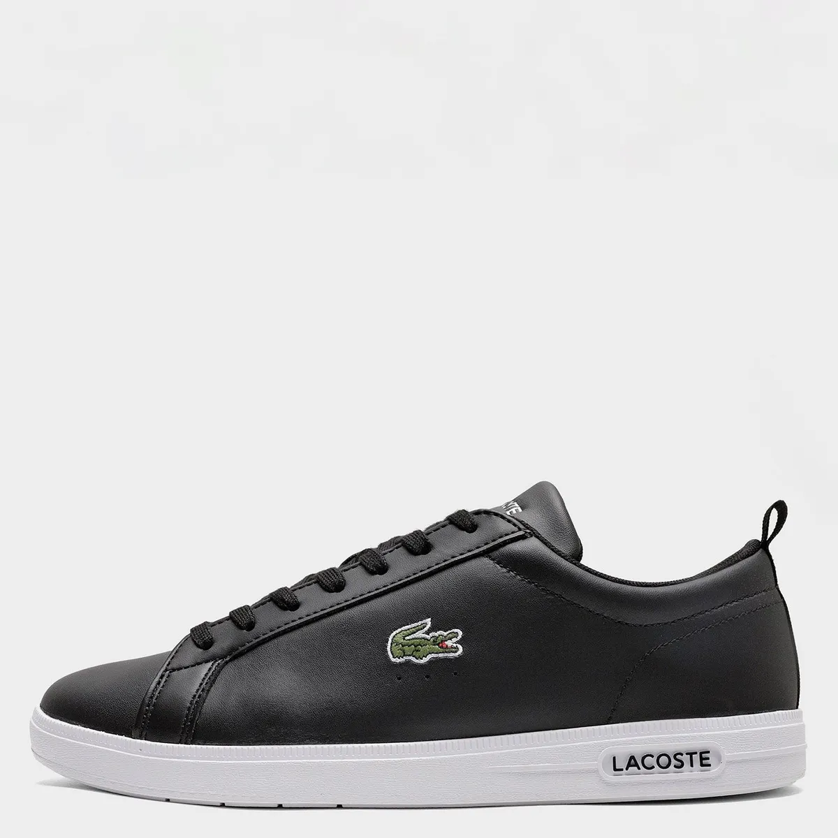 LACOSTE - Base Zapatilla Urbana Hombre Cuero Negro Lacoste
